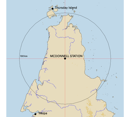 Topographic map showing site location