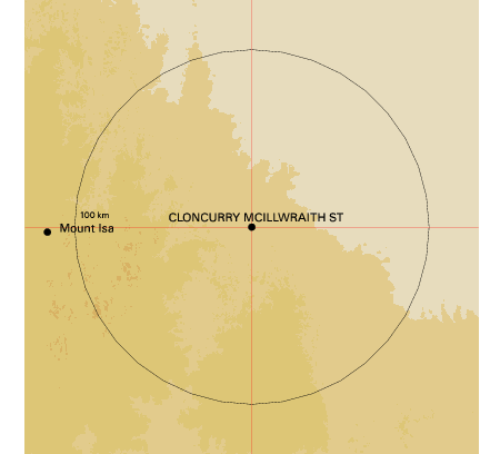 Topographic map showing site location