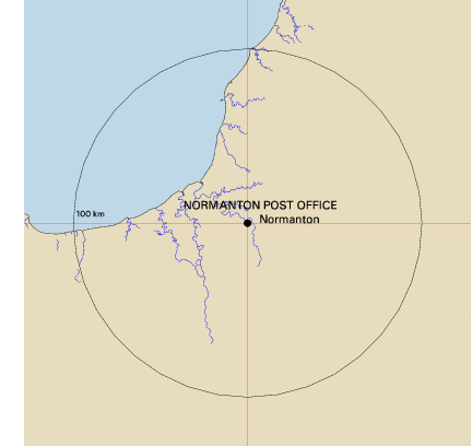 Topographic map showing site location