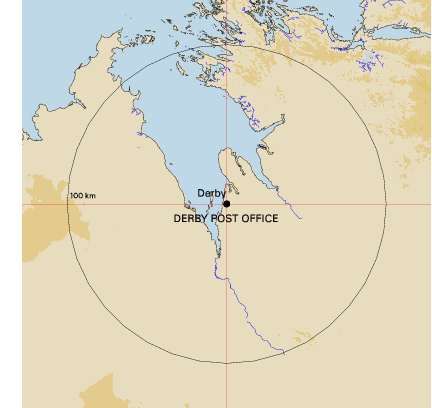 Topographic map showing site location