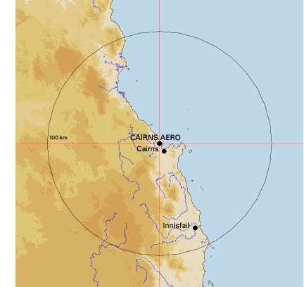 Topographic map showing site location