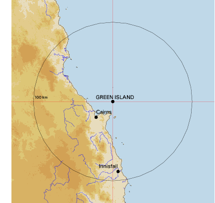 Topographic map showing site location