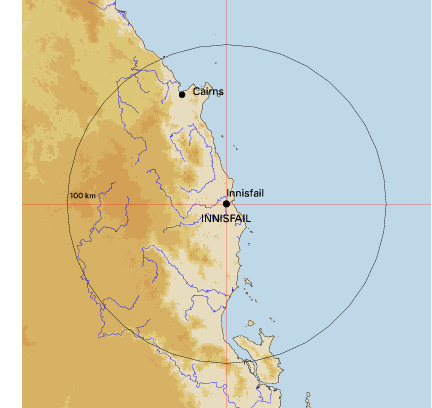 Topographic map showing site location
