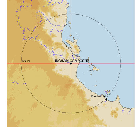 Topographic map showing site location