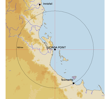 Topographic map showing site location