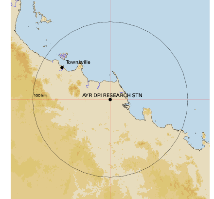 Topographic map showing site location