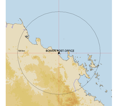 Topographic map showing site location