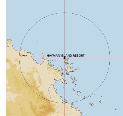 Topographic map showing site location