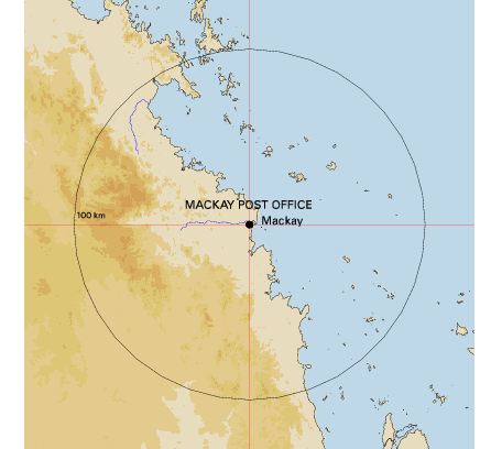 Topographic map showing site location