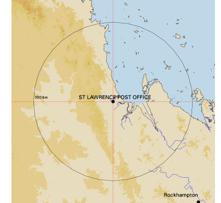 Topographic map showing site location
