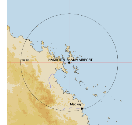 Topographic map showing site location