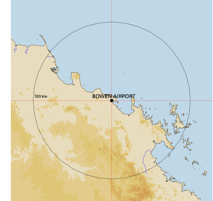 Topographic map showing site location