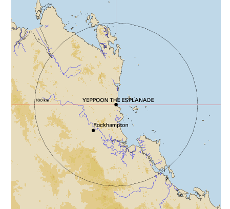 Topographic map showing site location