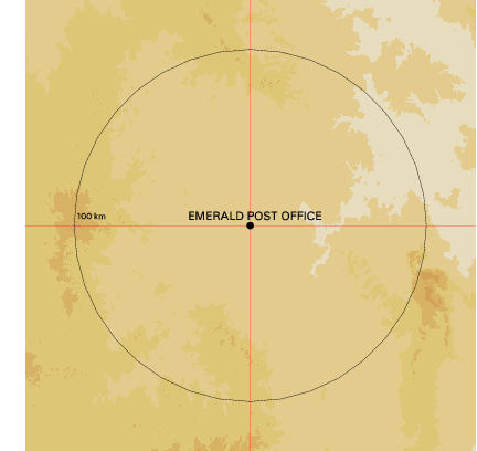 Topographic map showing site location