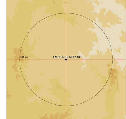 Topographic map showing site location