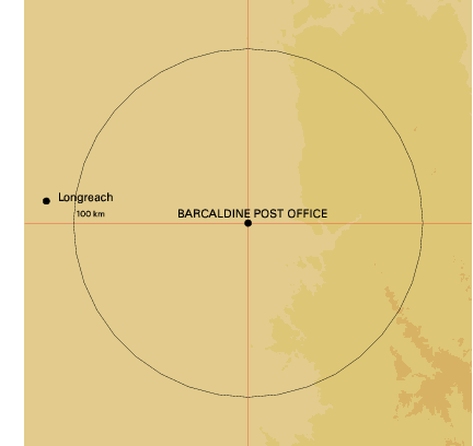 Topographic map showing site location