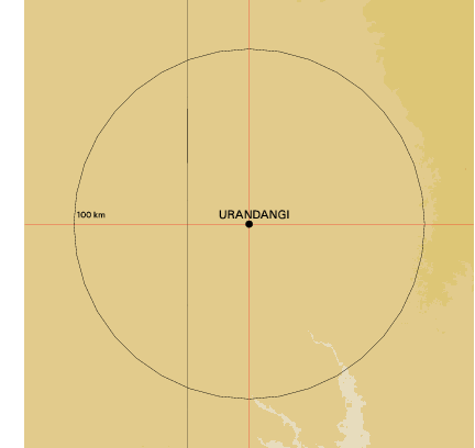 Topographic map showing site location