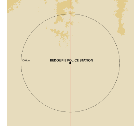 Topographic map showing site location