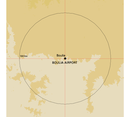 Topographic map showing site location
