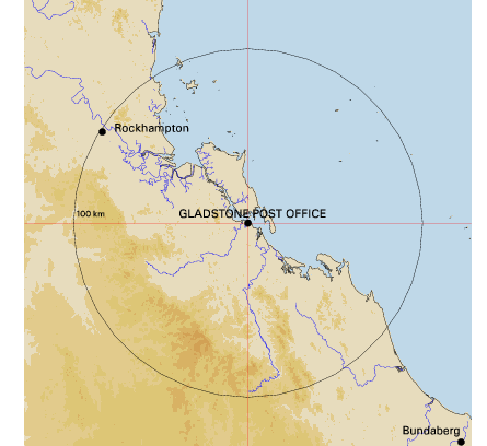 Topographic map showing site location