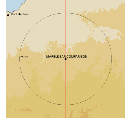 Topographic map showing site location