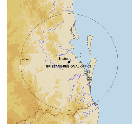 Topographic map showing site location