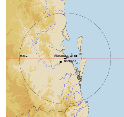Topographic map showing site location