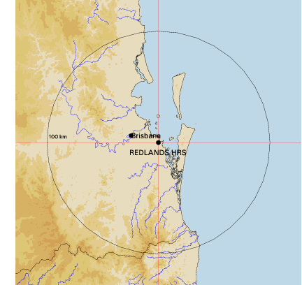 Topographic map showing site location