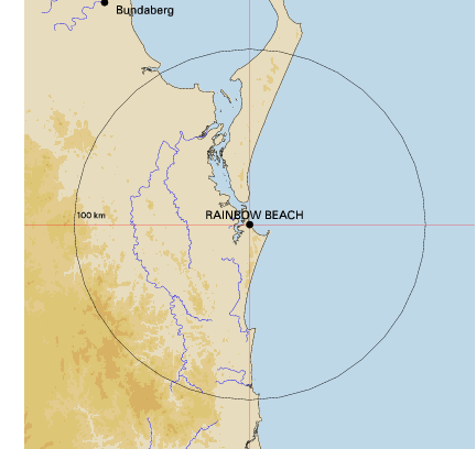 Topographic map showing site location