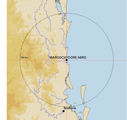 Topographic map showing site location