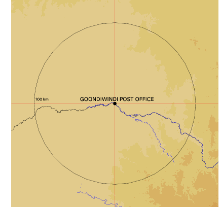 Topographic map showing site location