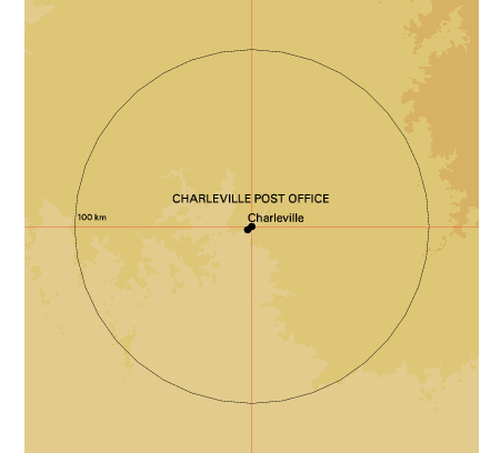 Topographic map showing site location