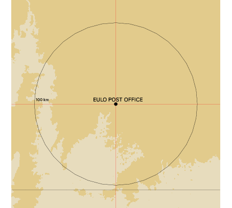 Topographic map showing site location