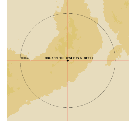 Topographic map showing site location