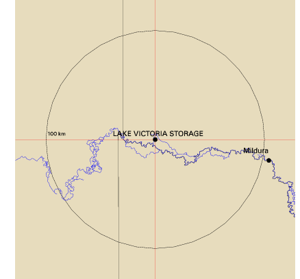 Topographic map showing site location
