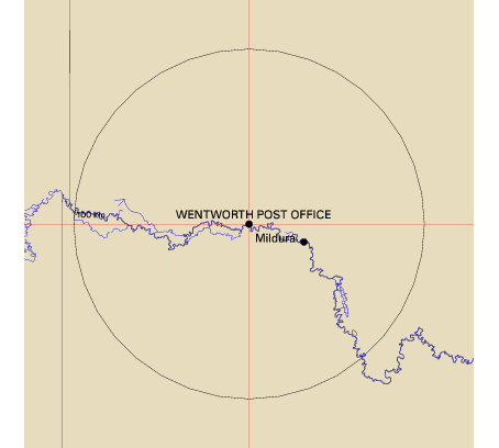 Topographic map showing site location
