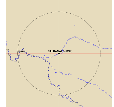 Topographic map showing site location