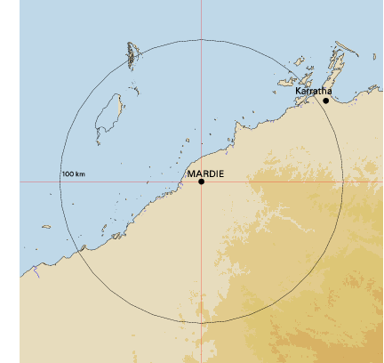 Topographic map showing site location