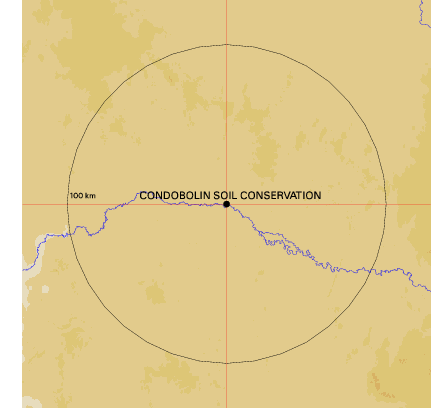 Topographic map showing site location