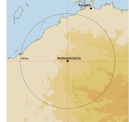 Topographic map showing site location