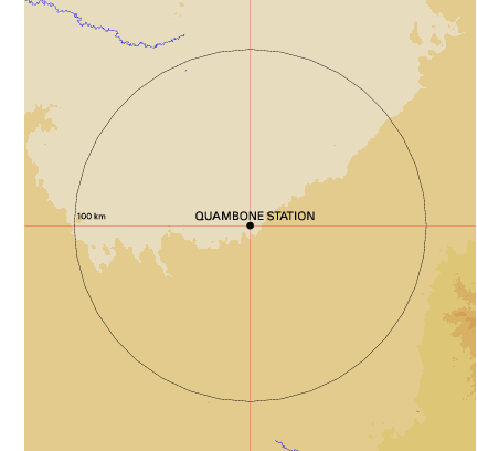 Topographic map showing site location