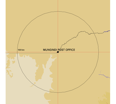 Topographic map showing site location