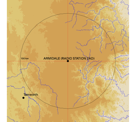 Topographic map showing site location