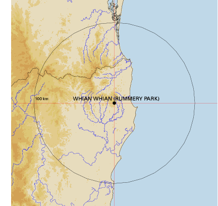 Topographic map showing site location