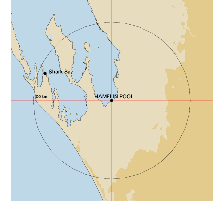 Topographic map showing site location