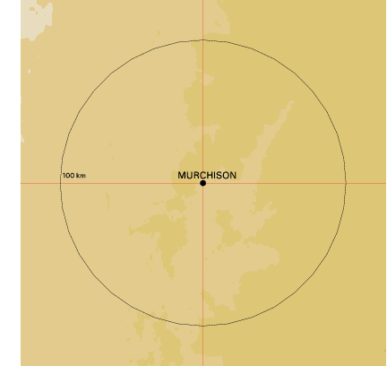Topographic map showing site location