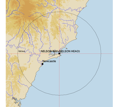 Topographic map showing site location