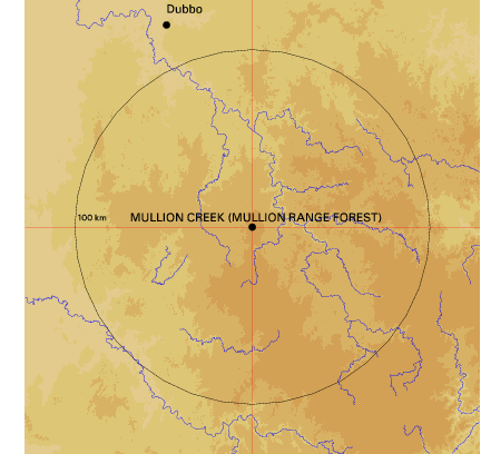Topographic map showing site location