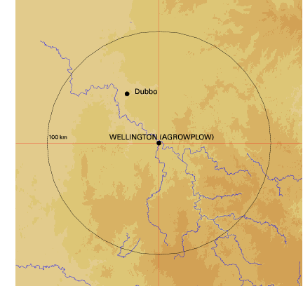 Topographic map showing site location