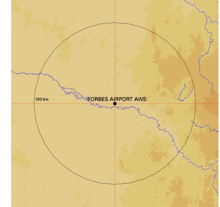 Topographic map showing site location